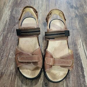 Fidelio Sandals Brown Straps  Comfort Orthopedic Size 38